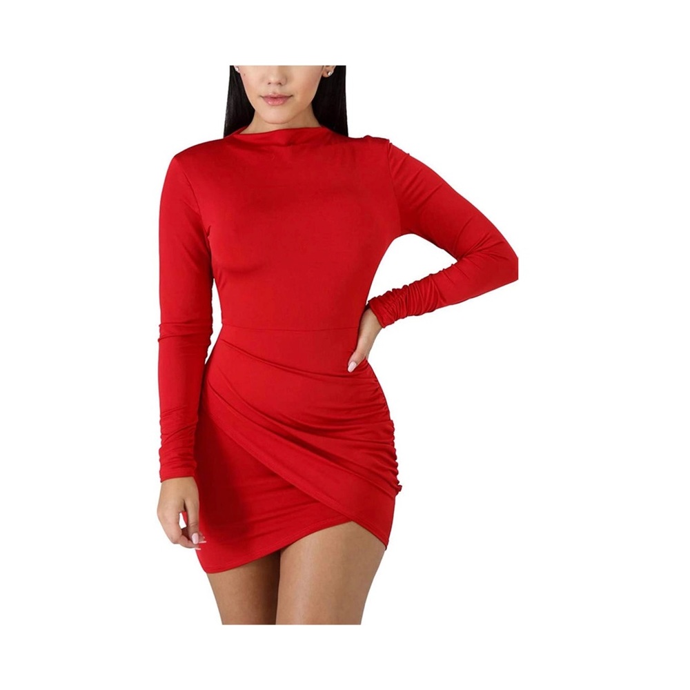 Sexy Mini BodyCon Ruched Dress.